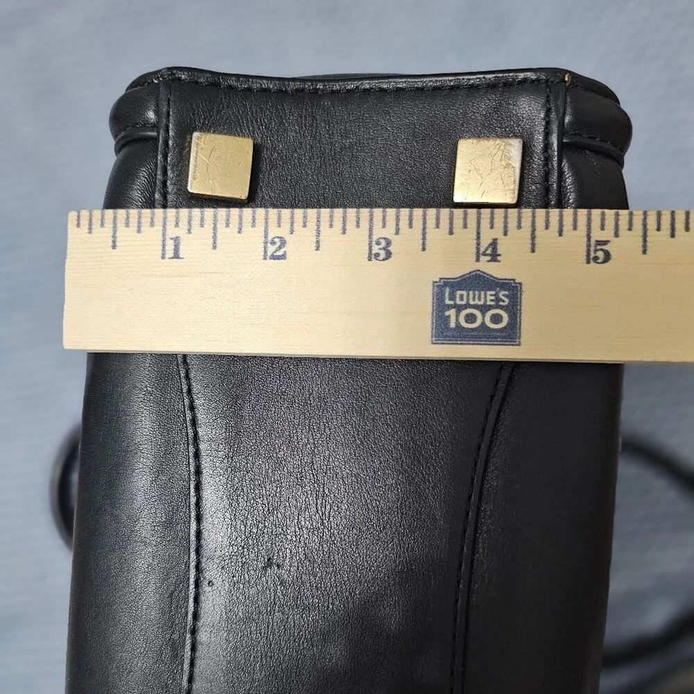 Michael Kors Collette Leather Satchel with Gold-Tone Hardware & Crossbody Strap - Picture 9 of 9